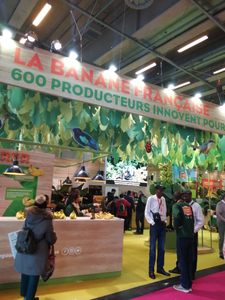 Stand Bananes de Martinique et Guadeloupe - Salon de l'agriculture 2020