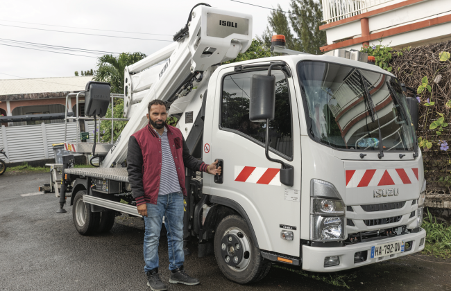 Cédric Osenat, directeur adjoint de Peinture Pro Caraïbes soutenu par ECOFIP Martinique